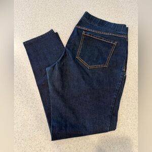 Women’s Old Navy Elastic Waist Dark Denim Jeggings, 14R